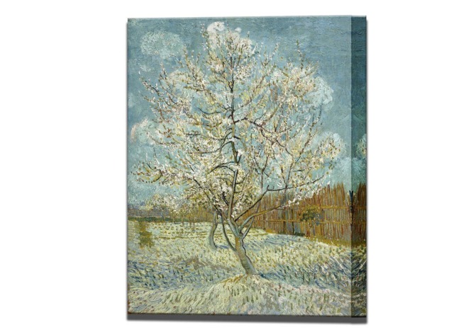 Van Gogh Pink Peach Tree Canvas Print, Ready To Hang - image 1