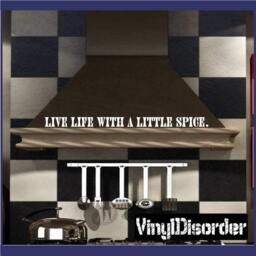 Live Life With A Little Spice - Vinyl Wall Decal Quotes Sticker Kithcenhumorquotes19Et - thumbnail 1