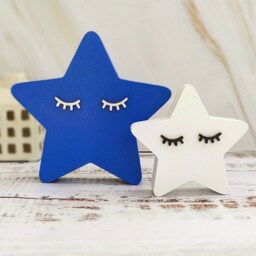 Sleepy Stars - Nursery Decor Kids Room Wooden Wood Kids - thumbnail 2