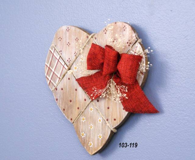 Reclaimed Wood Heart Wall Hanging Rustic Farmhouse Decor - image 1