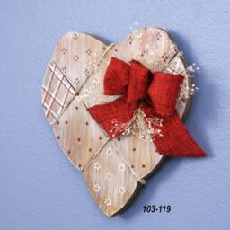 Reclaimed Wood Heart Wall Hanging Rustic Farmhouse Decor - thumbnail 4
