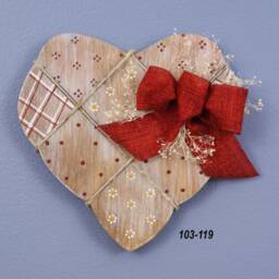 Reclaimed Wood Heart Wall Hanging Rustic Farmhouse Decor - thumbnail 2