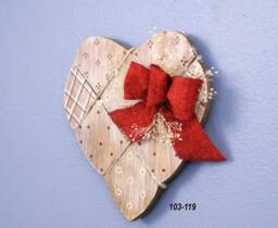 Reclaimed Wood Heart Wall Hanging Rustic Farmhouse Decor - thumbnail 1
