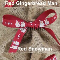 Christmas Hessian Sack With Beautiful Ribbon - Stocking, Santa Sack, Gift Bag - thumbnail 3