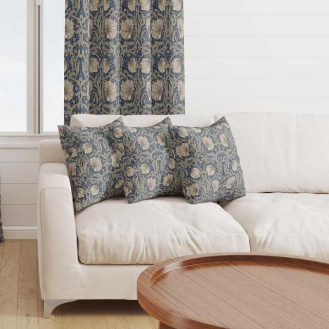 William Morris Pimpernel Navy Pillow/Cushion Cover - image 1