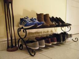 Wrought Iron Shoe Rack, Metal Storage, Porch, Hallway, Cuboard Storage. Shoe Organiser, Stand, Decor. Rack