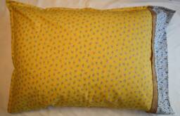 Yellow Dragonfly Pillowcase With A Feather & Arrow Cuff