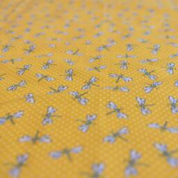 Yellow Dragonfly Pillowcase With A Feather & Arrow Cuff - thumbnail 2