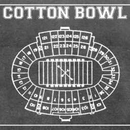 Vintage Cotton Bowl Seating Chart Print Photo, Matte, Or Canvas - thumbnail 2
