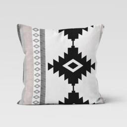 Turkish Style Kilim Print Cushion Cover-Rug Design Pillow-Authentic Cover-Home Motif Decor Cushion-Gift For Her Cushion-Handmade Rug - thumbnail 2