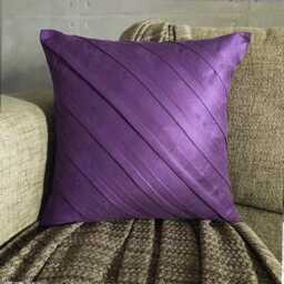 "Decorative Purple Bed Pillow Case 24""x24""/26""x26" - thumbnail 3
