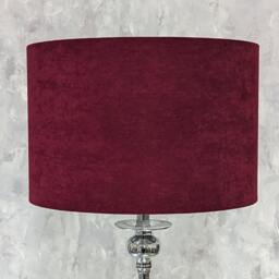 Brushed Recycled Wine Linen Style Drum Lampshade, Handmade Light Shade Colourful, Home Decor - thumbnail 3