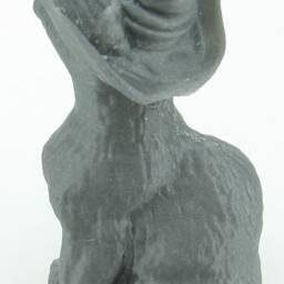 Witch Cat Figurine - Spooky 3D Printed Halloween Decoration - thumbnail 4