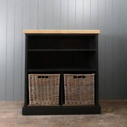 Large Rustic Shoe Bench With Shelves & Baskets Hand Made Furniture For Hallway Bathroom Utility Boot Room - thumbnail 2