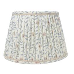 Gathered Lampshade - Pure Edit Yasmina Linen Various Colours Flat Bottom Lamp Or Pendant Light - thumbnail 1