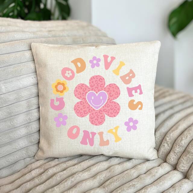 Positive Cushion - Pillow Affirmation Cozy Decor Mental Health Gift Retro Words Of Affirmation Self Love Care - image 1