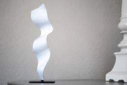 Metal Abstract Art Sculpture Modern Retro Simple Table Decor Contemporary Mid Century