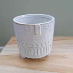 Ceramic Plant Pot With Quirky Face - thumbnail 3