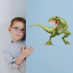 Fierce T-Rex Wall Sticker, Decal - thumbnail 3