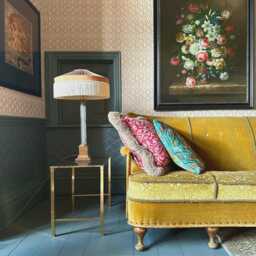 The Brown Peggy Fringed Lampshade Art Deco Style, Handmade in England - thumbnail 1