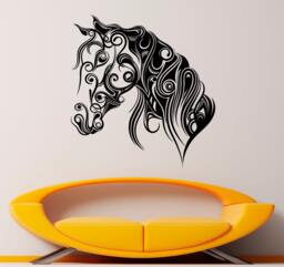 Mane Horse Wall Decal Vinyl Sticker Animal Home Interior Removable Bedroom Decor - 7Anim - thumbnail 1