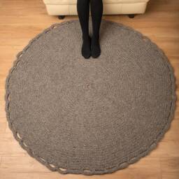 Floor & Rugs, Crochet Rug, Circle Nursery Teppich Kids Handmade Teppich, Carpet, Ready To Ship - thumbnail 3