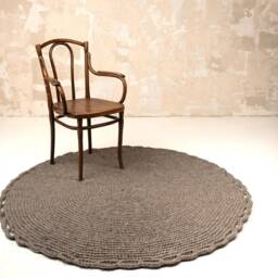 Floor & Rugs, Crochet Rug, Circle Nursery Teppich Kids Handmade Teppich, Carpet, Ready To Ship - thumbnail 4