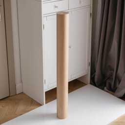 Handmade Wooden Table Leg, Simple Unfinished Ash, Oak, Birch - 900mm - thumbnail 3