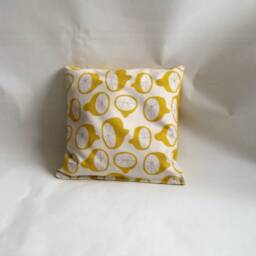 Decorative Pillow, Yellow Lemon, Cushion, Food Print, Unique Gift, 16x16 Inch - thumbnail 3