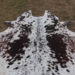 Real Brown & White Cowhide Rug-Exclusive Cow Skin Rug-Large Rug-Brazilian Area Rug-Genuine Tricolor Cowhide-Luxury - thumbnail 2