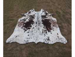 Real Brown & White Cowhide Rug-Exclusive Cow Skin Rug-Large Rug-Brazilian Area Rug-Genuine Tricolor Cowhide-Luxury