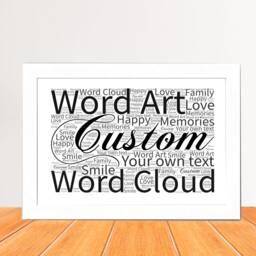 Personalised Word Art Print Portrait Or Landscape Design Gift Keepsake Own Text, Any Occasion Digital Downloadable, Printable Gift - thumbnail 3