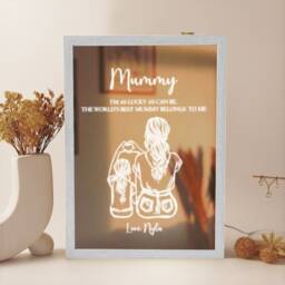 Personalized Led Night Lamp Frame, Mother's Day Gift - thumbnail 1
