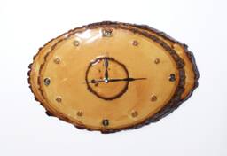 Classic Oak Wood Clock