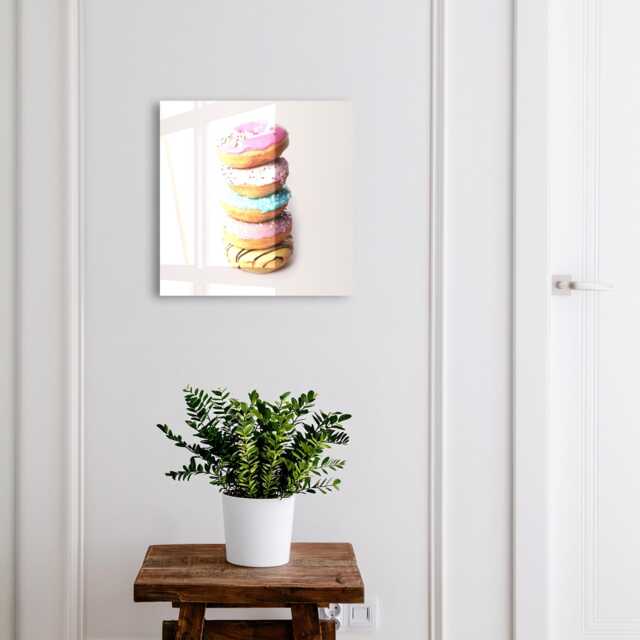 Colorful Donuts Key Cabinet For Home, Pink Industrial Box, Photographic Food, Sweets Lovers - image 1