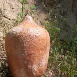 Handmade Paper Mache Pendant Light - Terracotta Wabi Sabi Lamp - thumbnail 2
