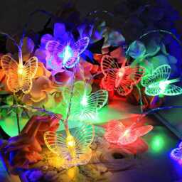 Solar Lotus Flower String Lights Waterproof Led Garden Decor