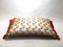 Venetian Cushion On Rubelli Fabric, Marie Antoinette Rosa Pattern, Handmade in Italy - thumbnail 1