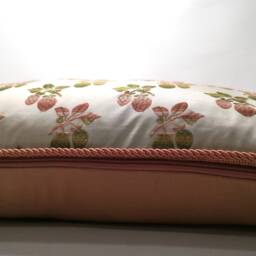 Venetian Cushion On Rubelli Fabric, Marie Antoinette Rosa Pattern, Handmade in Italy - thumbnail 3