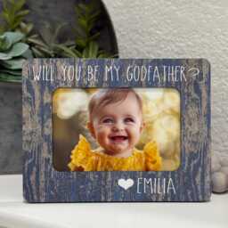Personalized Godfather Proposal Picture Frame Godchild Gift - thumbnail 4
