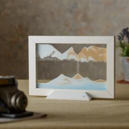 Silhouette Blue Ocean Original Moving Sand Art Picture By Kb The Sandman - thumbnail 2