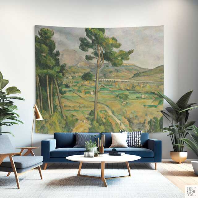 Cezanne Landscape Tapestry, Mont Sainte-Victoire Wall Art. Cza007 - image 1
