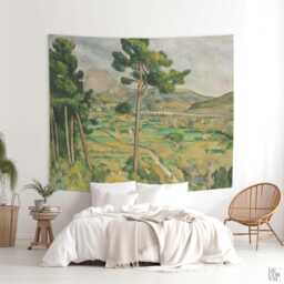 Cezanne Landscape Tapestry, Mont Sainte-Victoire Wall Art. Cza007 - thumbnail 2