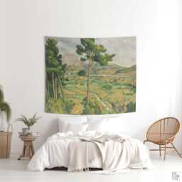 Cezanne Landscape Tapestry, Mont Sainte-Victoire Wall Art. Cza007 - thumbnail 4