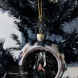 Geordie Pencil Portraits Christmas Baubles Handmade - thumbnail 3