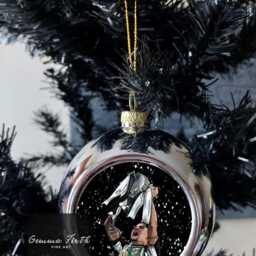 Geordie Pencil Portraits Christmas Baubles Handmade - thumbnail 4