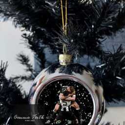Geordie Pencil Portraits Christmas Baubles Handmade - thumbnail 2