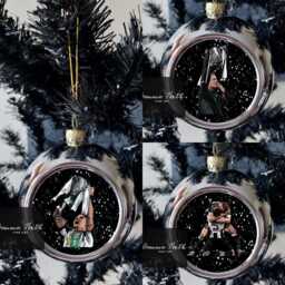 Geordie Pencil Portraits Christmas Baubles Handmade