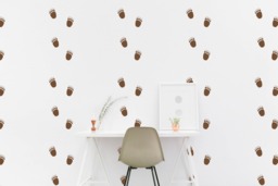 Bear Footprint Wall Decal Pattern Wood Animal Feet Sticker Kids Room Wall Nursery Bedroom Wallpaper Vinyl Decals Home Decor Stickers