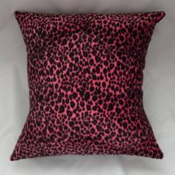 Leopard Pink Print Pillow, Animal Print, Throw & Black Pillow Cover, Safari Animal Print, Girls Decor, Jungle - thumbnail 2